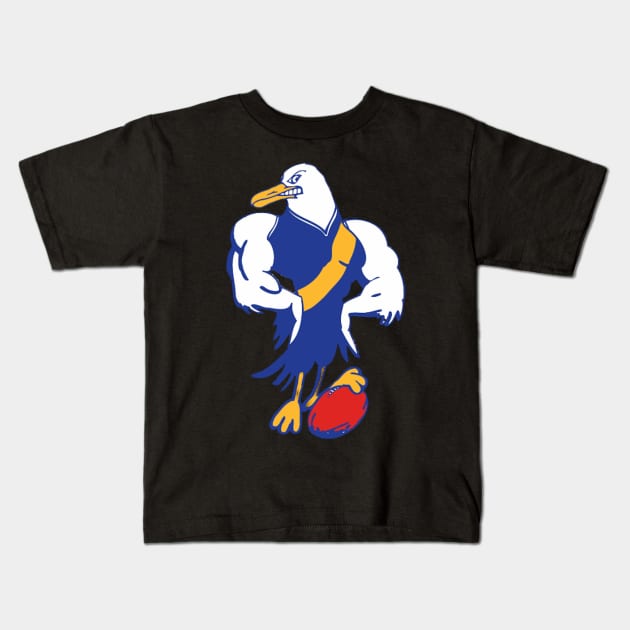 Williamstown Seagulls football club | AFL Aussie football Kids T-Shirt by euror-design